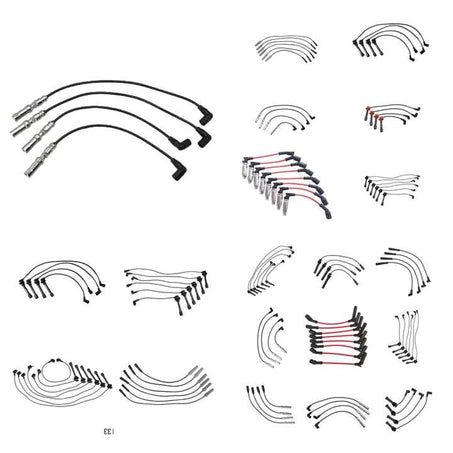 Fils d'allumage Fil de bougie d'allumage pour Vw Passat 1997-2011 1.6/2.0 8V 06A905430Ah