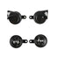 12V 48V 60V Car Vehicle Motorcycle Black Siren Electric Round Loud Disc Horn