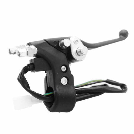 22MM Left Handle Thumb Throttle Twin Clutch Brake Lever For 43cc 47cc 49cc Mini Moto Pocket Pit Bike ATV Quad Electric Scooter